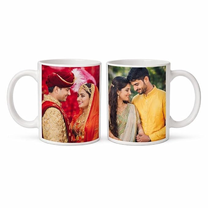 513B0tiNImL._SX679_ Custom Photo Mug – Personalized with Your Favorite Photo.White Mug for Tea & Coffee | Birthday, Anniversary & Valentine Gift - Image 2